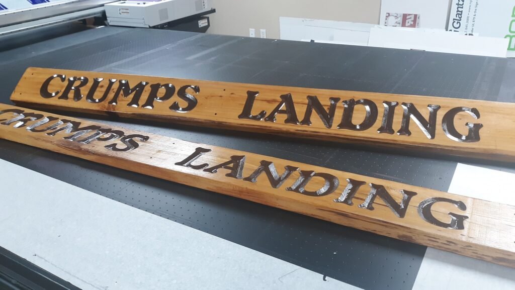 Custom Signage – carved-wood-sign-skywatch by Skywatch Signs.