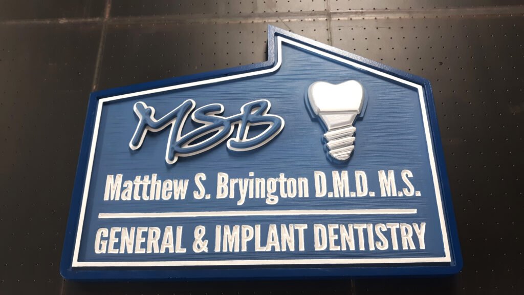 Custom Signage – carved-composite-sign by Skywatch Signs.