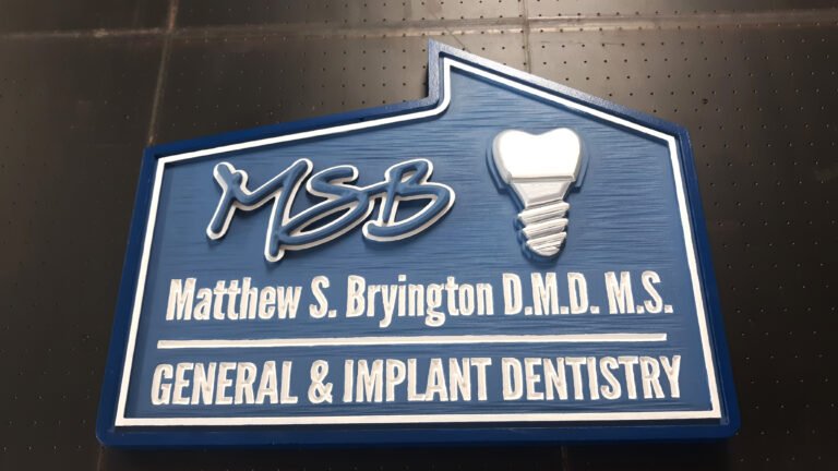 Custom Signage – carved-composite-sign by Skywatch Signs.