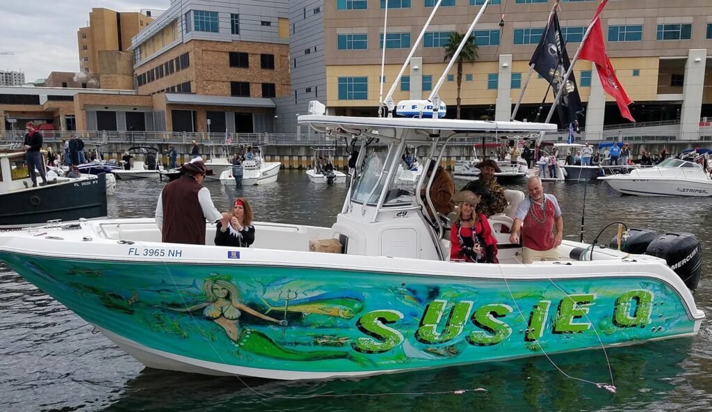 Vehicle Wraps Florida by Skywatch Signs – custom boat wrap example