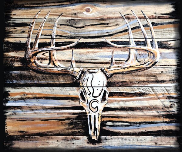 deer skull art by John Thomas Dispennette