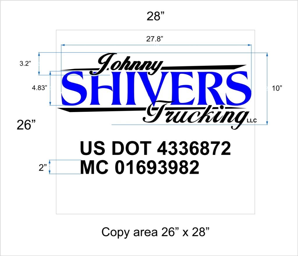Custom Signage–vinyl-lettering by Skywatch Signs.