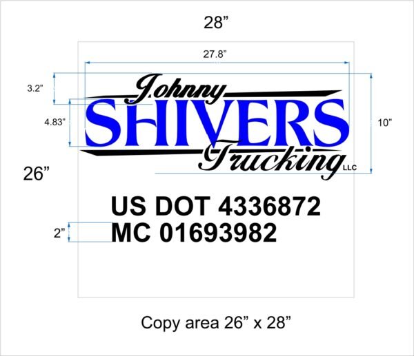 Custom Signage–vinyl-lettering by Skywatch Signs.