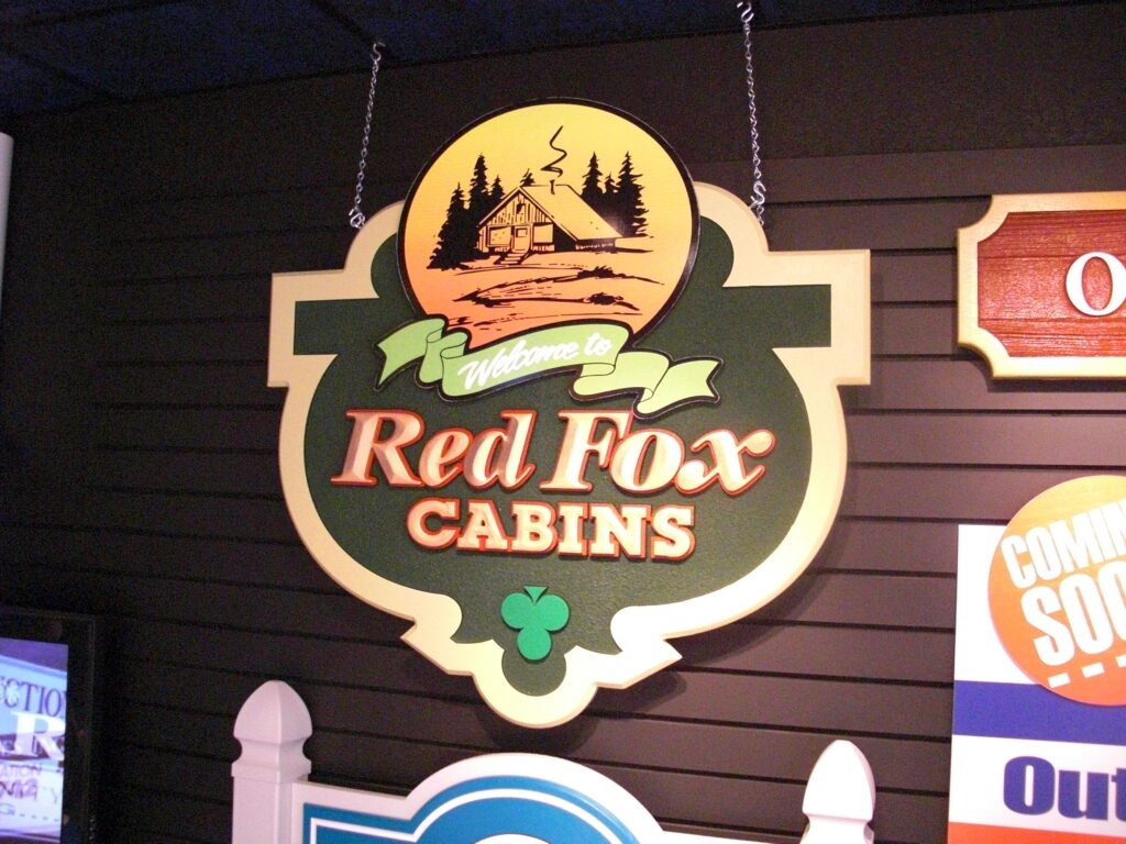 Custom Signage – Red Fox Cabins by Skywatch Signs