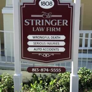 Custom Signage – Stringer Law by Skywatch Signs