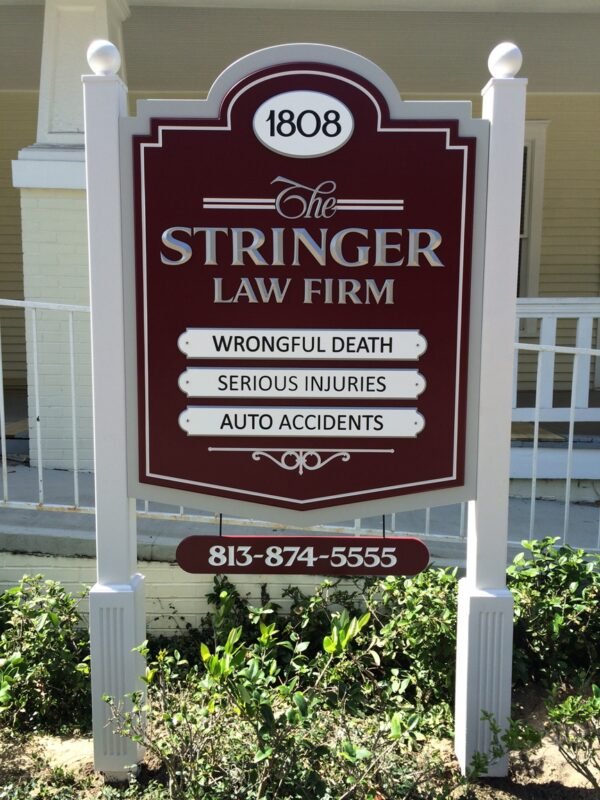 Custom Signage – Stringer Law by Skywatch Signs
