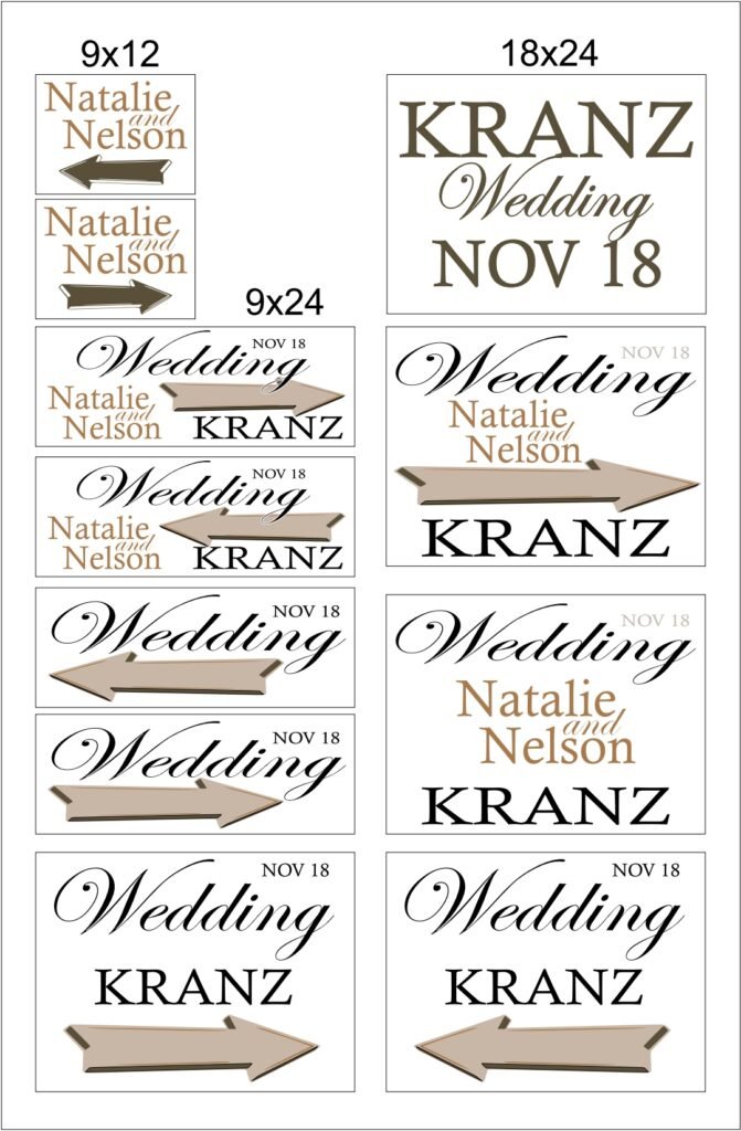 Custom Signage – wedding-signs Skywatch Signs.