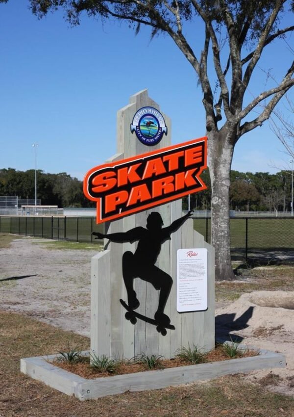 Custom Signage – Zephyrhills Skate Park by Skywatch Signs