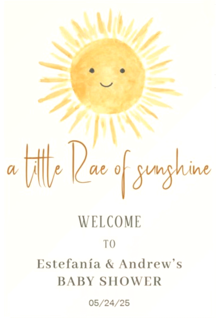 baby shower sign graphics