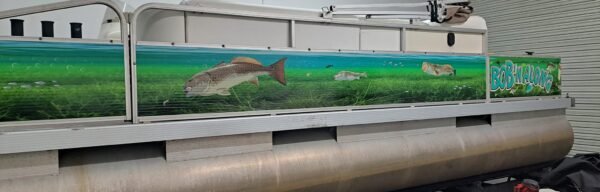 Custom Signage – boat-wrap by Skywatch Signs.