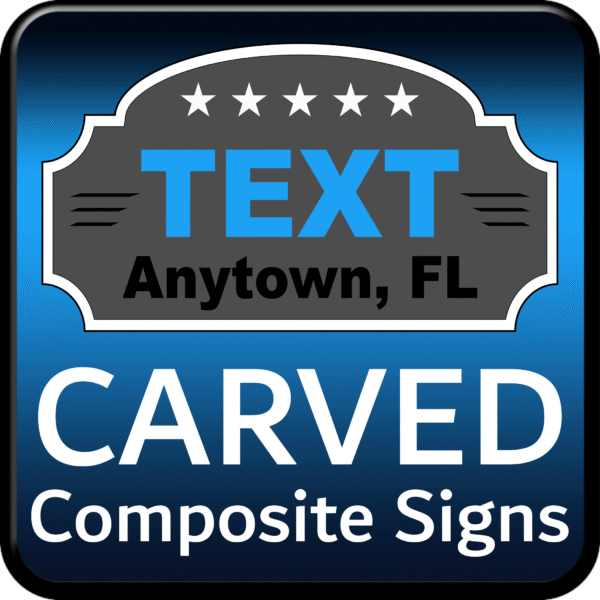 Carved Composite Signs Florida – HDU, PVC, and Polymetal signage