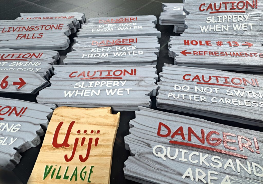 Custom Signage – carved-wood-sign by Skywatch Signs.