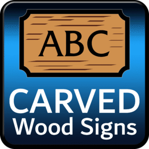 Carved Wood Signs – Handcrafted Outdoor Dimensional Signage