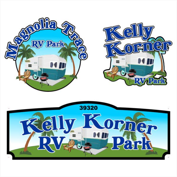Custom Signage–mobile-home-parks by Skywatch Signs.