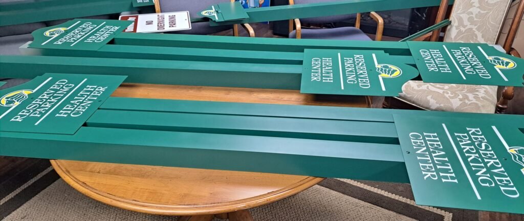 Custom Signage – solid-aluminum-sign-skywatch-with posts by Skywatch Signs