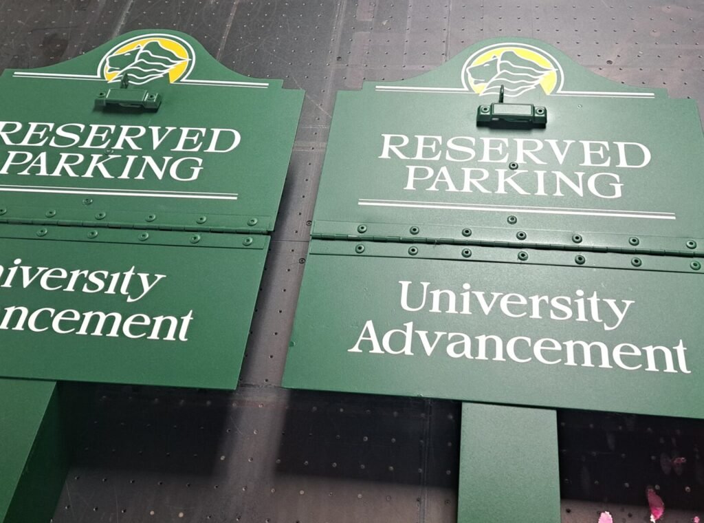 Custom Signage – solid-aluminum-sign-skywatch-vinyl-lettering by Skywatch Signs